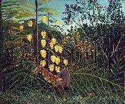 Henri Rousseau Struggle between Tiger and Bull France oil painting artist